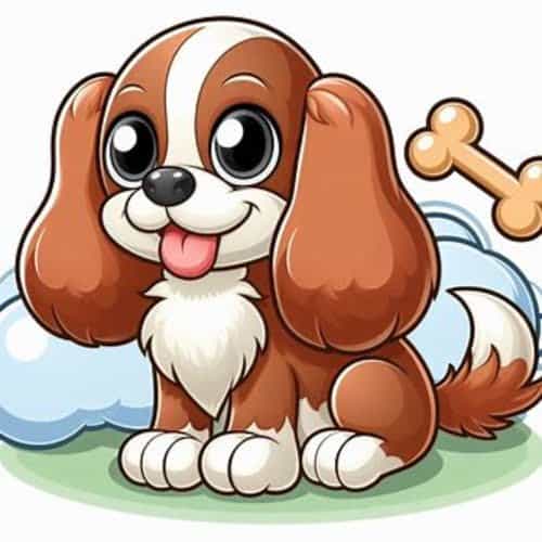 fun image of english toy spaniel