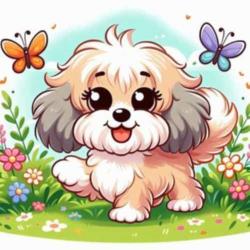 fun image of havanese