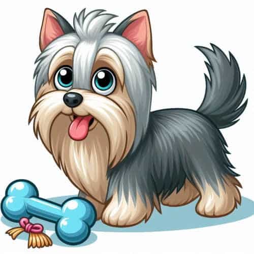 fun image of a silky terrier